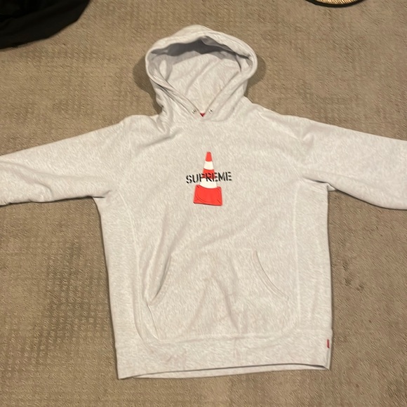 Ash grey supreme cone hoodie